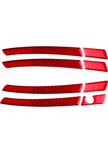 W204 07-13 Için Kırmızı Karbon Fiber Dış Kapı Kolu Kapağı Döşemesi (Yurt Dışından) modelleri