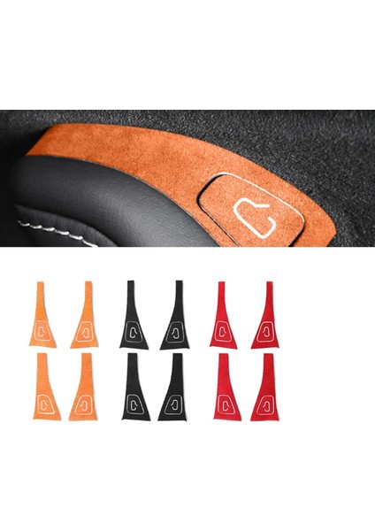 Model 3y 2018-2023 Cam Anahtarı Düğmesi Stickerı Turuncu (Yurt Dışından)