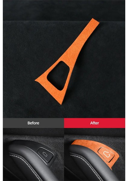 Model 3y 2018-2023 Cam Anahtarı Düğmesi Stickerı Turuncu (Yurt Dışından)