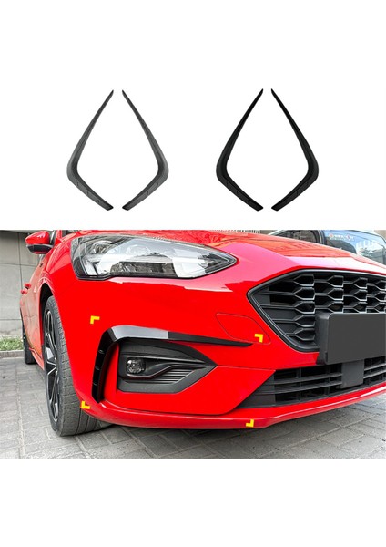 Araba Ön Tampon Dudak Ayırıcı Spoiler Şeritleri Parlak Siyah (Yurt Dışından) indirimleri