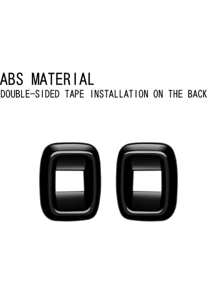 Orta Kapı Perde Anahtarı Trim Çerçeve Sticker Parlak Siyah Için (Yurt Dışından) indirimleri