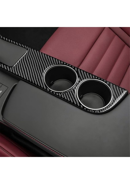 Karbon Fiber Orta Konsol Bardak Tutucu Panel Kapağı Çıkartma Döşemesi (Yurt Dışından) indirimleri