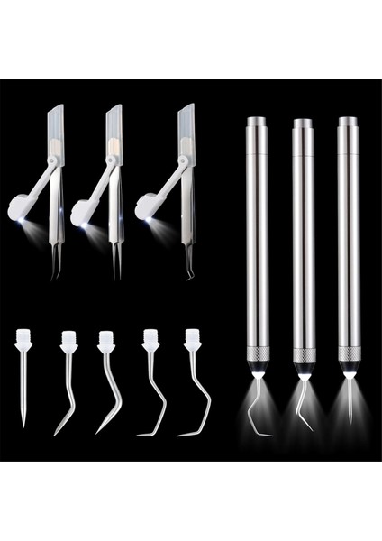 6 Adet LED Ayıklama Aletleri Seti Vinil Için, 5 Pin ve Kancalı 3 LED Kalem (Yurt Dışından) fiyatları