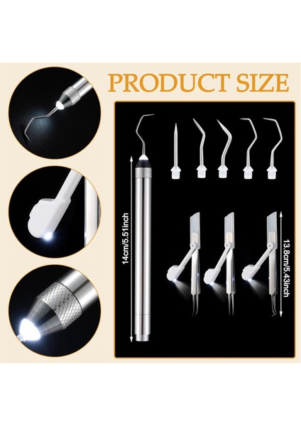 6 Adet LED Ayıklama Aletleri Seti Vinil Için, 5 Pin ve Kancalı 3 LED Kalem (Yurt Dışından) fırsatları