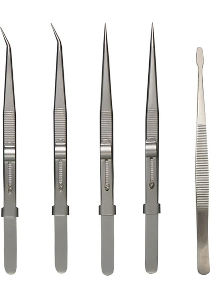 5 Adet Hassas Cımbız Seti - Anti-Statik Paslanmaz Çelik Cımbız (Yurt Dışından)