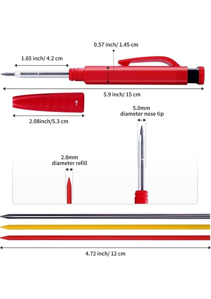 1 Adet Marangoz Için Mekanik Marangoz Seti, Mimarlık Kalemleri (Yurt Dışından) fırsatları