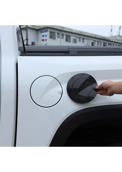 Araba Yakıt Deposu Kapağı Dekorasyon Çıkartmaları Abs Karbon Fiber (Yurt Dışından)
