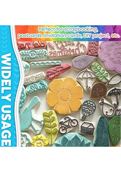 14 Adet Kauçuk Blok Damga Oyma Blokları Kauçuk Damga Seti (Yurt Dışından) indirimleri