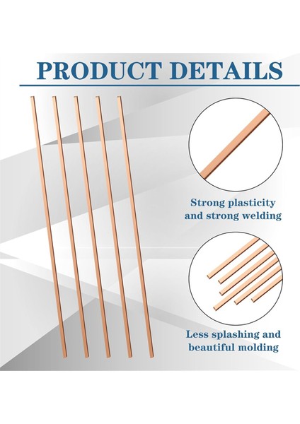 40 Çubuk Bakır Lehim Alaşımı Düz Kaynak Çubuğu (Yurt Dışından) modelleri