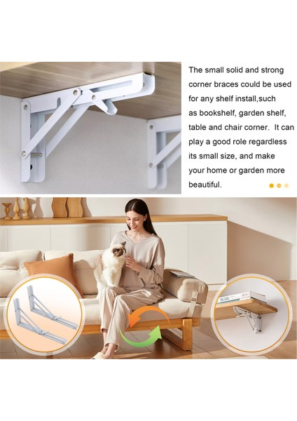 2 Adet Katlanır Raf Braketi Kendin Yap Duvara Monte (Yurt Dışından) fırsatları