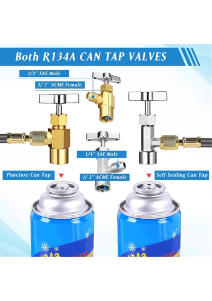 Ac R134A Adaptör Hızlı Bağlantı Kiti, R134A Tank Musluk Vanası (Yurt Dışından) fiyatları