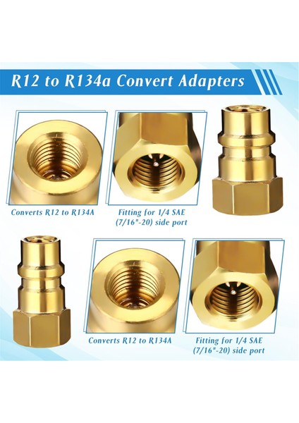 Ac R134A Adaptör Hızlı Bağlantı Kiti, R134A Tank Musluk Vanası (Yurt Dışından) indirimleri