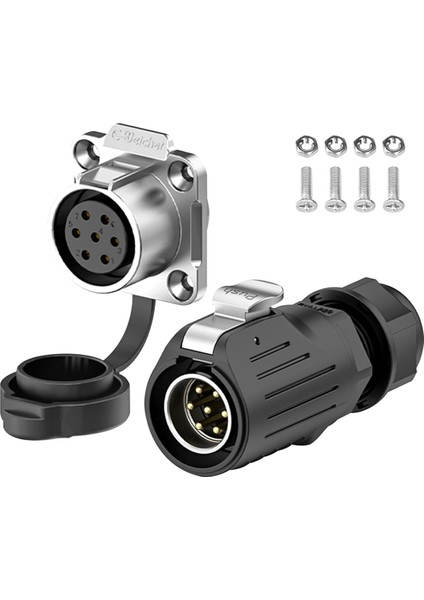 Endüstriyel Konnektör IP68 Hızlı Takmalı Dairesel Konnektör (7 Pin) (Yurt Dışından)