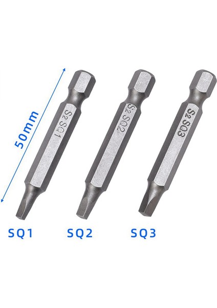 18 Adet Kare Altıgen Anahtar Matkap Ucu Seti Tornavida Ucu Seti, 1,97 Inç (Yurt Dışından) indirimleri