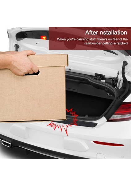 Araba Arka Tampon Koruyucu Evrensel Esnek Tampon Koruyucu Koruyucu (Yurt Dışından)