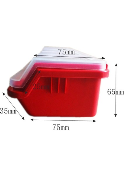 4 Adet Vida Düzenleyici ve Saklama Kutuları Kırmızı (Yurt Dışından) modelleri