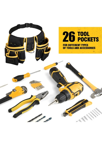 Elektrikçi Bel Alet Çantası Su Geçirmez Oxford Kumaş (Yurt Dışından) fırsatları