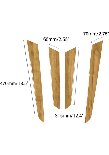 4 Adet Iç Kapı Paneli Kapağı Döşeme Sarı Ahşap Desenli (Yurt Dışından) modelleri