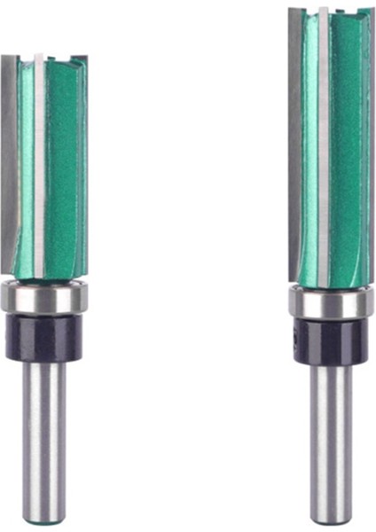 2'li Paket Dört Kenarlı Düz Bıçak 4 Dişli Yivli Sap 8mm (Yurt Dışından)