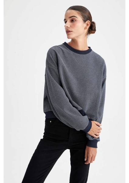 Bisiklet Yaka Sweatshirt Z6953AZ22AU