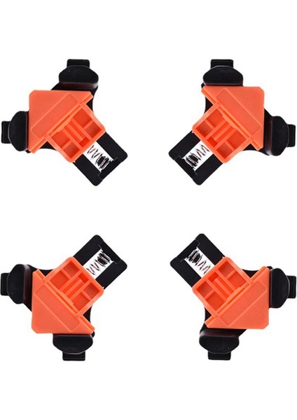 Ahşap Işleme Dik Açı Kelepçesi 4 Parça Set Sabitleme Fikstürü Seti 90 Derece (Yurt Dışından)