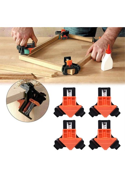 Ahşap Işleme Dik Açı Kelepçesi 4 Parça Set Sabitleme Fikstürü Seti 90 Derece (Yurt Dışından) indirimleri