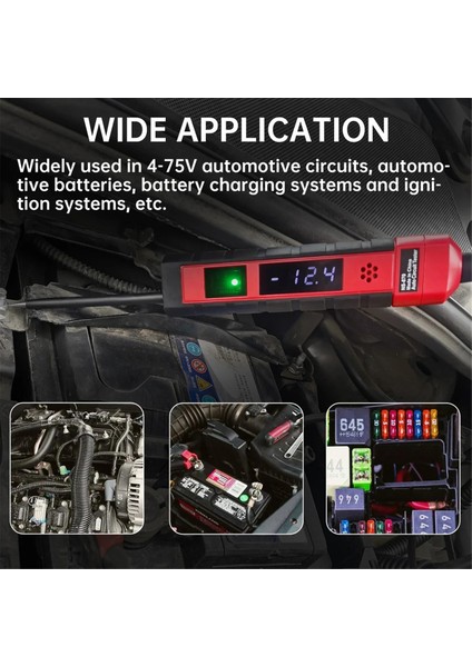 NS-870 Otomatik Güç Test Kalemi 4-75VDC Voltaj Bipolar Araba Kablolama Test Cihazı (Yurt Dışından) modelleri