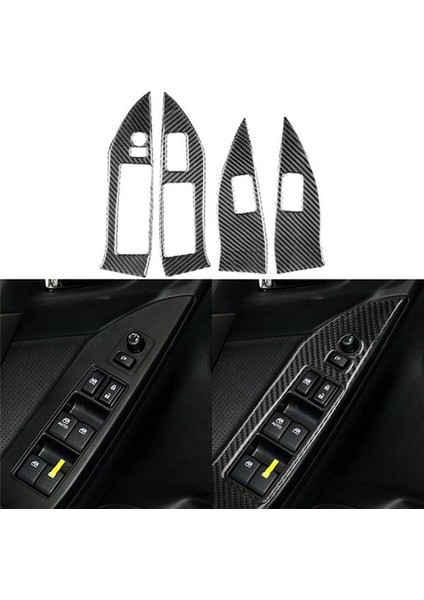 Lhd Için Karbon Fiber Pencere Camı Kaldırma Düğmesi Döşemesi (Yurt Dışından)