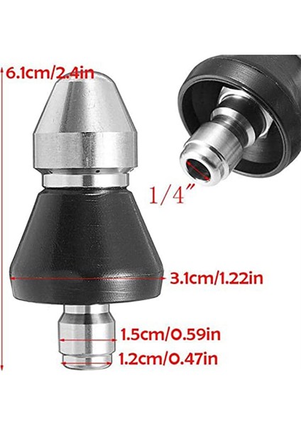 2 Adet Kanalizasyon Temizleme Aleti Yüksek Basınçlı Nozul (Yurt Dışından) indirimleri