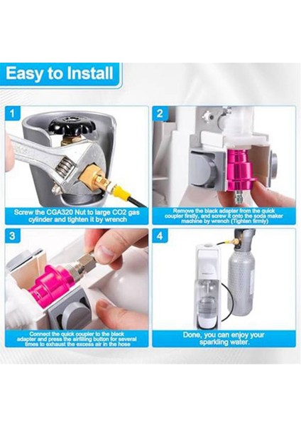 CGA320 Hızlı Bağlantı Adaptörü Terra Duo Art Harici Co2'ye (Yurt Dışından) fiyatları