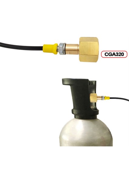 CGA320 Hızlı Bağlantı Adaptörü Terra Duo Art Harici Co2'ye (Yurt Dışından) fırsatları