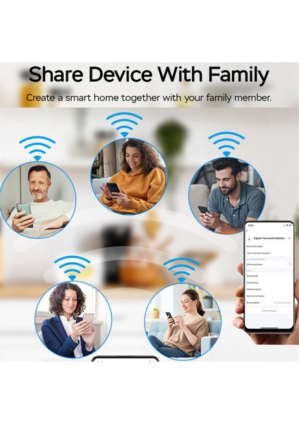 Tuya Smart Zigbee Radyatör Aktüatörü Beyaz (Yurt Dışından)