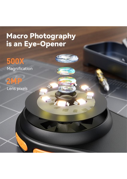 500X Büyütme Dijital El Mikroskobu Beyaz (Yurt Dışından) modelleri