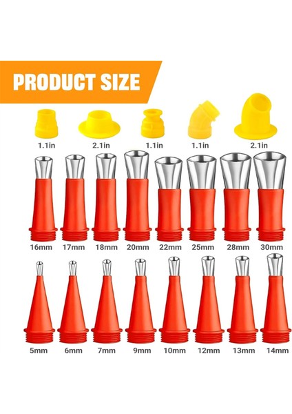 Evrensel Entegre Kauçuk Nozul Alet Seti, 33 Parça Kalafatlama Aleti (Yurt Dışından) indirimleri