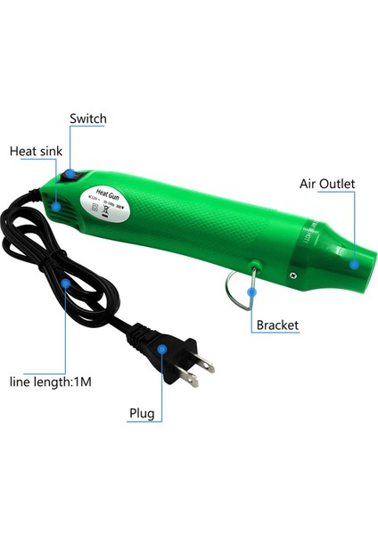 Taşınabilir Sıcak Hava Makinesi Mini Sıcak Hava Makinesi Abd Fişi Yeşil (Yurt Dışından) modelleri