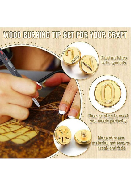 Ahşap Yakma Aleti Kalem Yakma Ipuçları Seti 26 Ingilizce Harfli Abd Fişi (Yurt Dışından) fırsatları