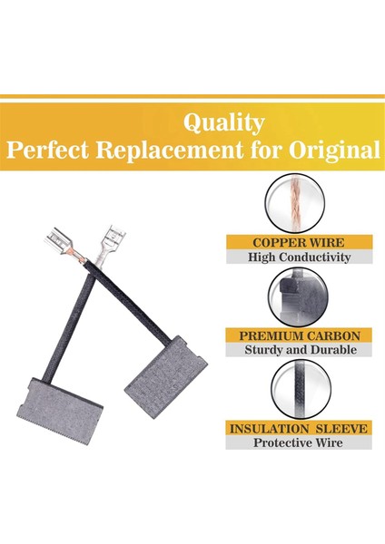 10 Adet 381028-02 DW718 / DWS780 ile Uyumlu Güvenilir Karbon Fırçalar (Yurt Dışından) modelleri