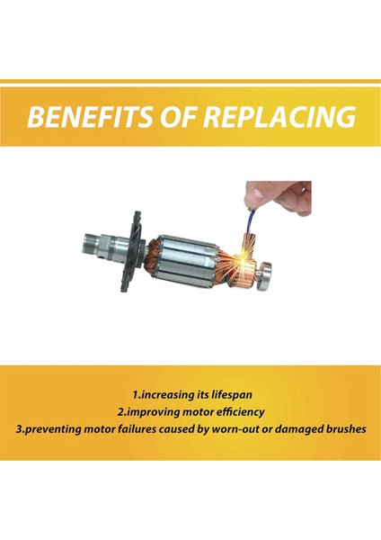 10 Adet 381028-02 DW718 / DWS780 ile Uyumlu Güvenilir Karbon Fırçalar (Yurt Dışından) fırsatları