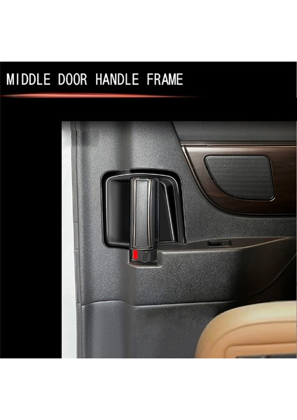 Alphard 40 Serisi 23+ Iç Orta Kapı Kolu Kase Kapağı Siyah (Yurt Dışından)