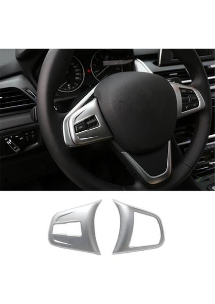 X1 F48 1 Serisi F40 Araba Direksiyon Düğmeleri Kapağı Gümüş (Yurt Dışından)