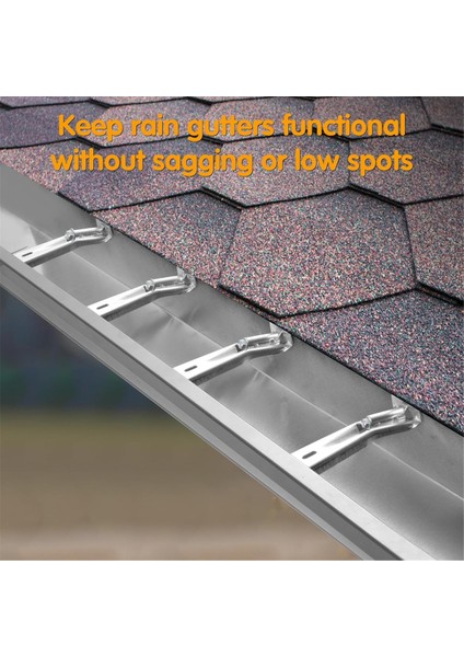 5 Inç 10 Paket Oluk Askıları, Önceden Takılmış Vida ile (Yurt Dışından) fırsatları