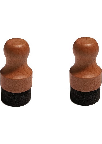 Kesme Tahtası Yağ ve Balmumu Aplikatörü, Yuvarlak Ahşap Aplikatörü (Yurt Dışından)