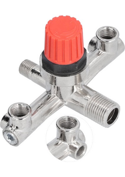Hava Anahtarı Borusu Çift Çıkışlı Metal Vana Basınç Bağlantı Aksesuarı (Yurt Dışından) indirimleri