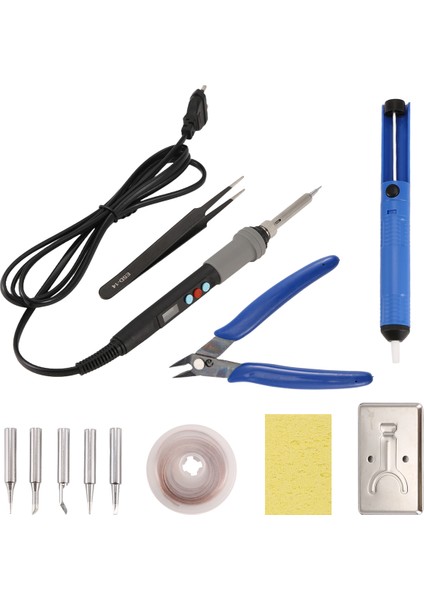 90W Lehimleme Istasyonu LCD Dijital Elektrikli Lehimleme Demiri Ab Fişi (Yurt Dışından)