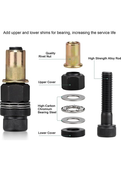 Manuel ve Elektrikli Matkap Işlemleri Için Perçin Somunu Takım Seti M3-M10 (Yurt Dışından) fiyatları