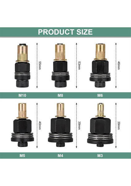 Manuel ve Elektrikli Matkap Işlemleri Için Perçin Somunu Takım Seti M3-M10 (Yurt Dışından) fırsatları