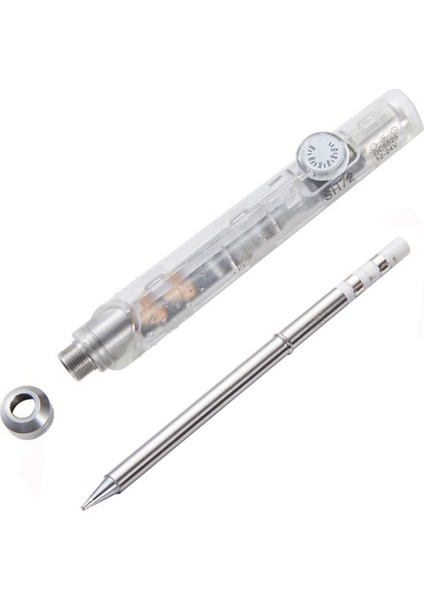 SH72 Lehimleme Demiri 65W 12-24V 220-400℃ T12 Değil Şeffaf Beyaz (Yurt Dışından)