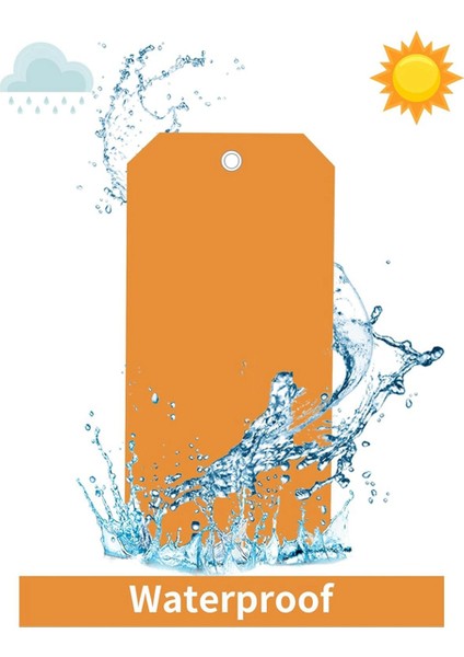 100 Adet 4 3/4 Inç x 2 3/8 Inç Plastik Nakliye Etiketi (Turuncu) (Yurt Dışından) modelleri