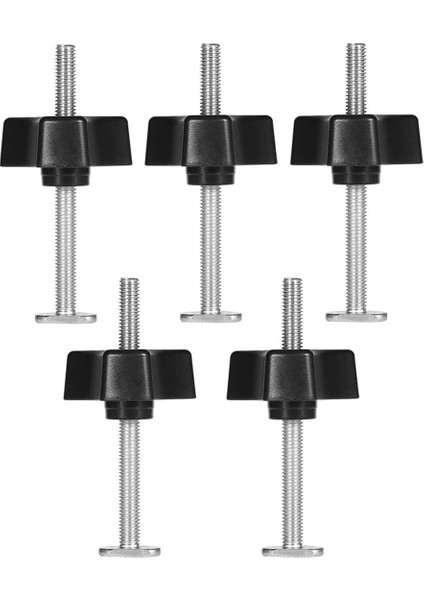5 Set T Cıvata Topuz Takımı, T Vida ve Plastik Topuz Somunu (Yurt Dışından)