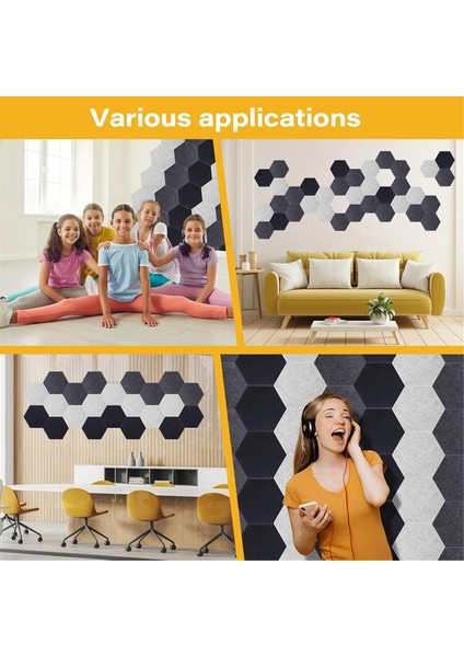 Akustik Paneller, Ses Geçirmez Duvar Panelleri, Kendinden Yapışkanlı Ses Emici, (Yurt Dışından) indirimleri